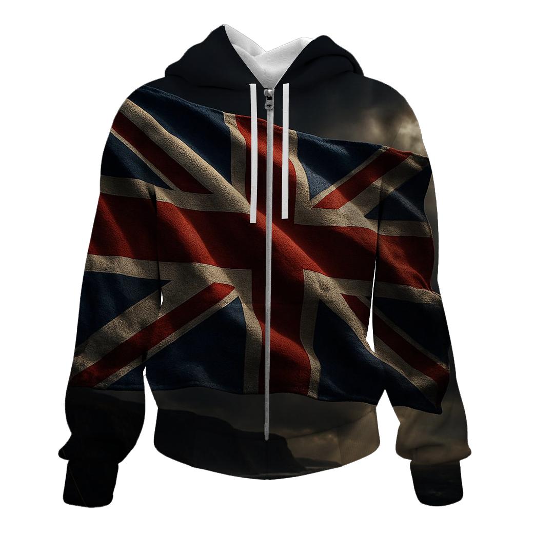 United Kingdom Storm Banner embroidered hoodies