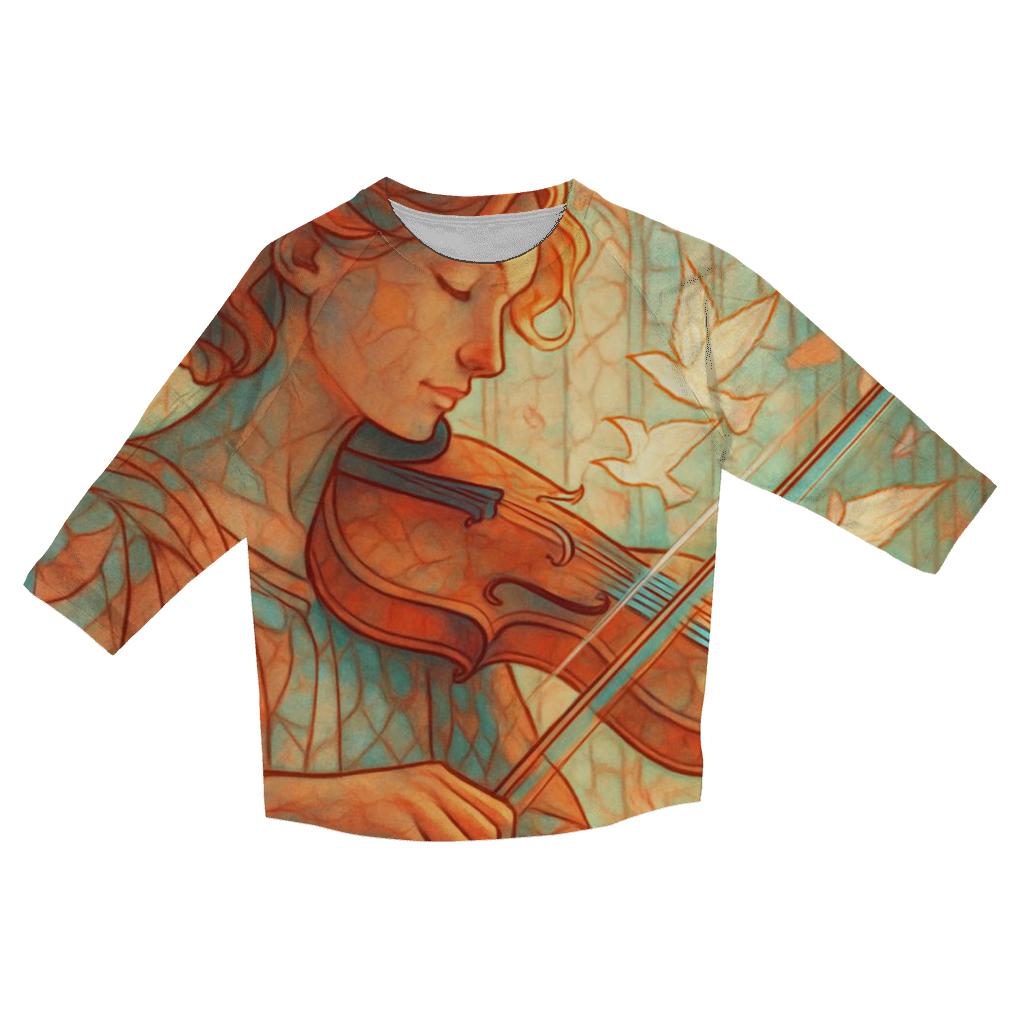 Glasswind Violinist trendy 3/4 sleeve tops
