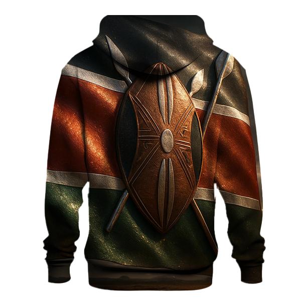 Kenya Shield Merge designer hoodies
