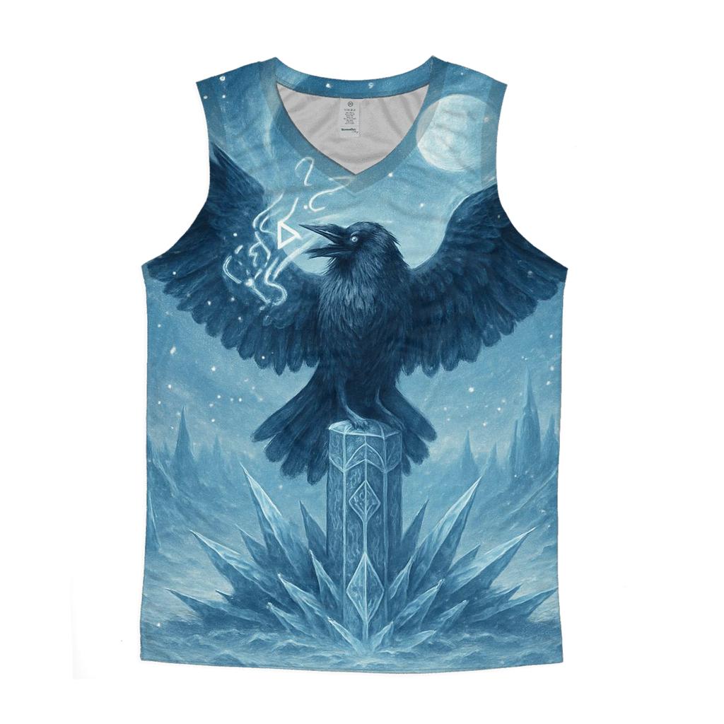 Glacial Oracle Raven designer workout tanks