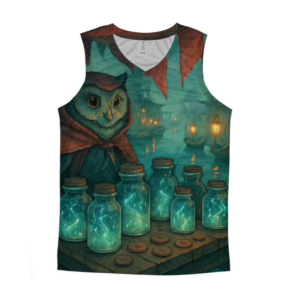 Floating Market Owl designer workout tanks