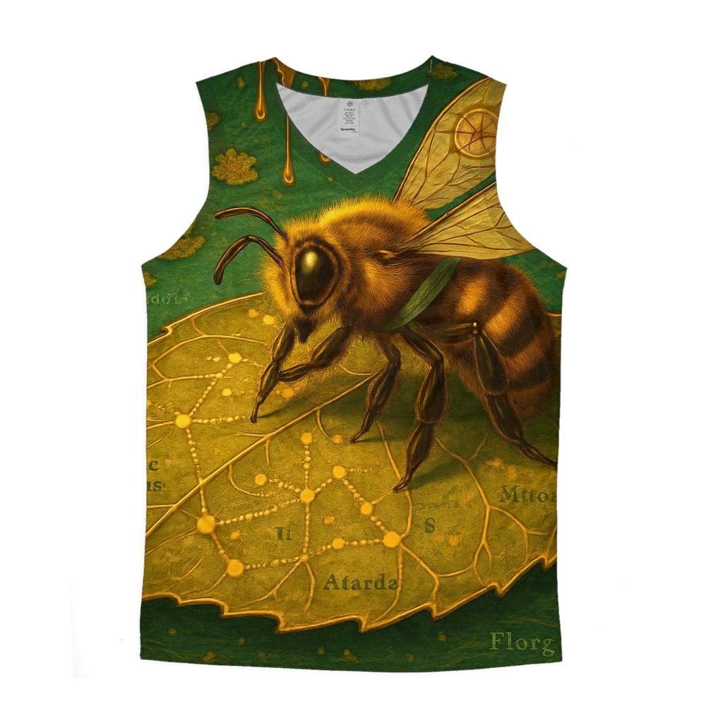Gilded Bee Cartographer cotton sleeveless tops
