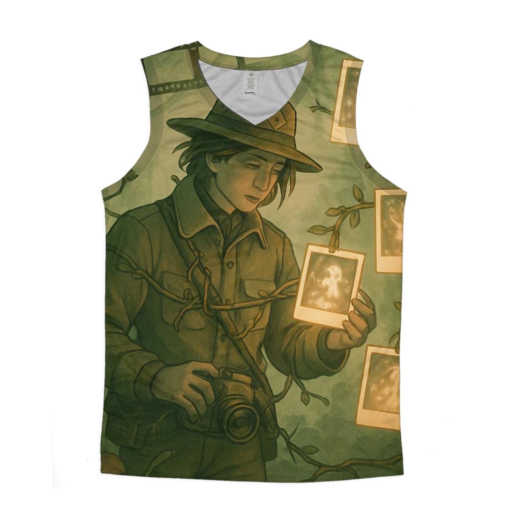 Polaroid Forest Ranger graphic print tank tops