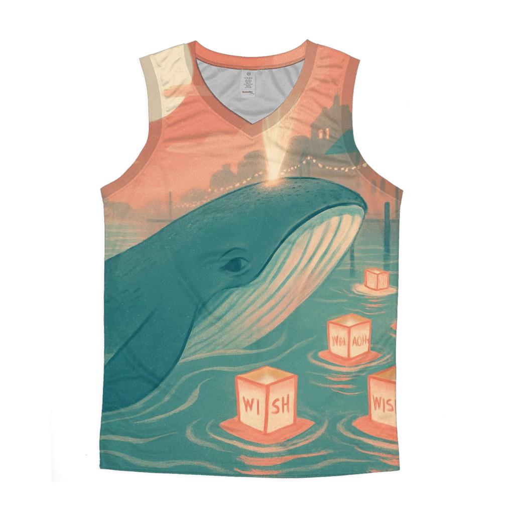 Lantern Whale Harbormaster personalized athletic tanks
