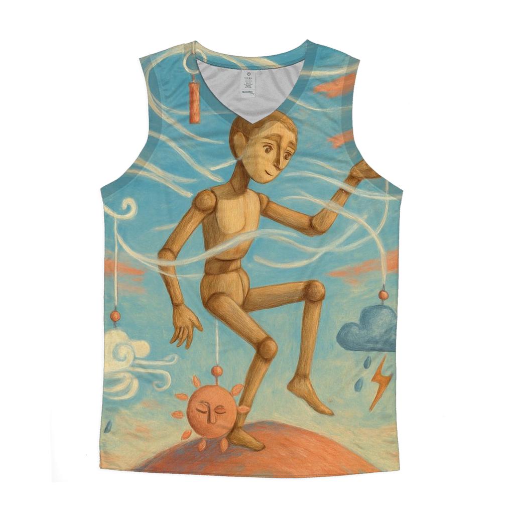 Hollowwind Marionette cotton sleeveless tops