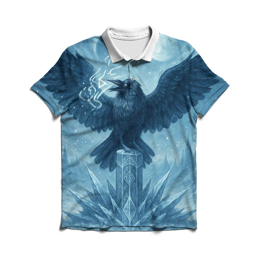 Glacial Oracle Raven premium cotton polo shirts