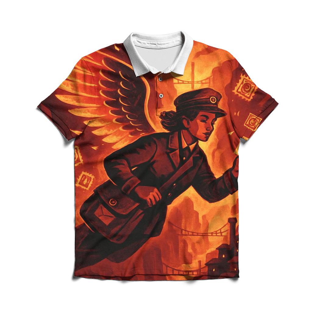 Emberwing Postmistress personalized polo shirts