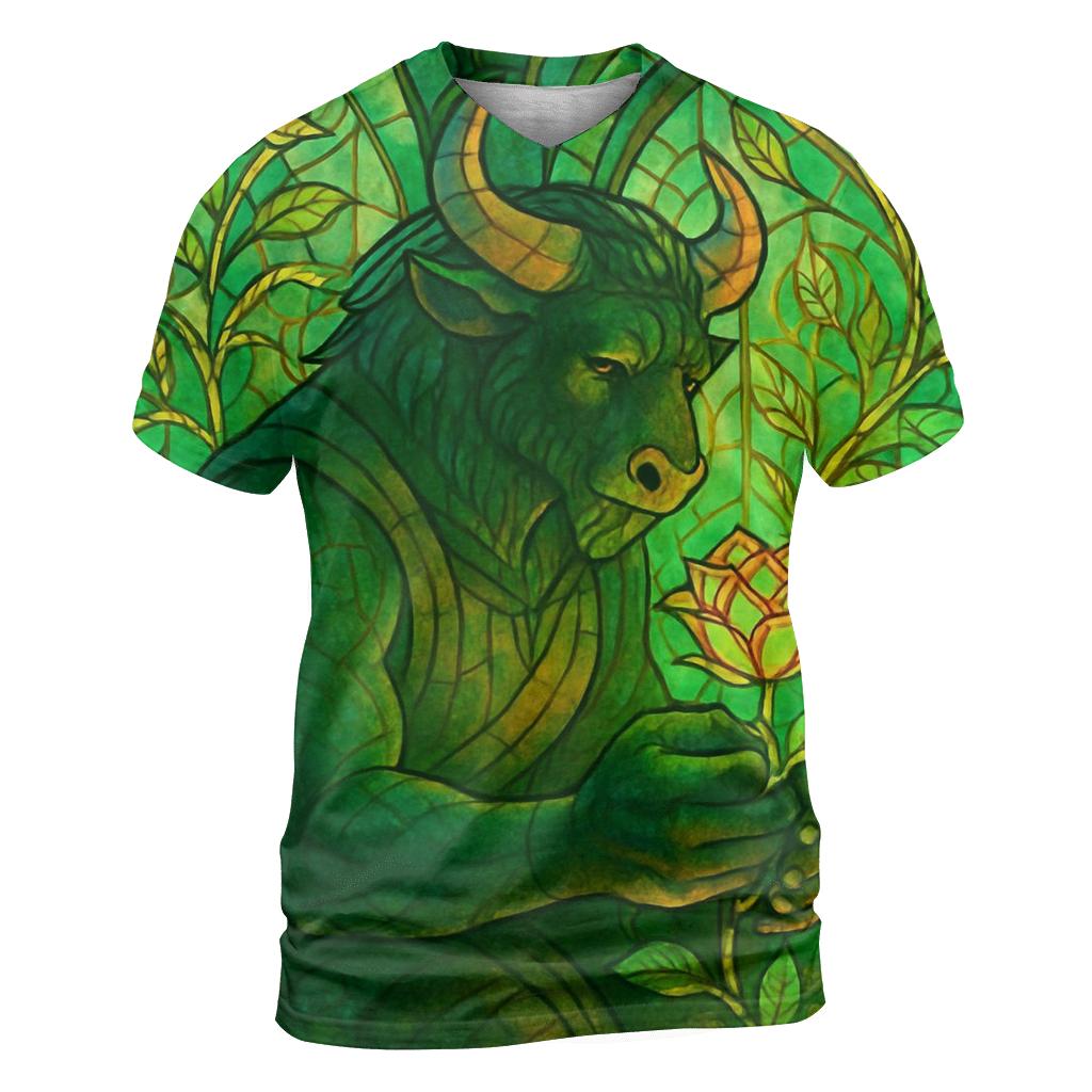 Glass Garden Minotaur statement graphic shirts