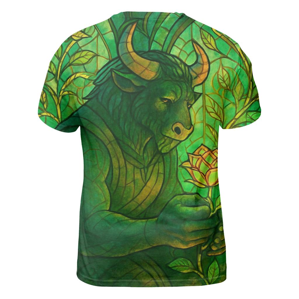 Glass Garden Minotaur statement graphic shirts
