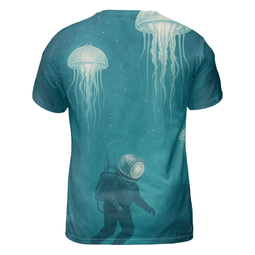 Aurora Glass Diver vibrant all-over design tees