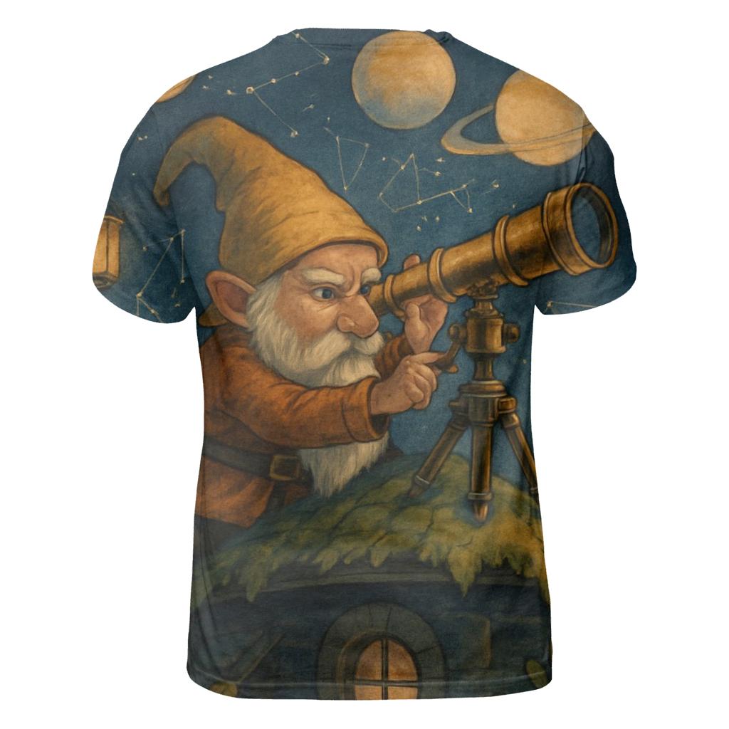 Gnome Astronomer Observatory designer pattern shirts