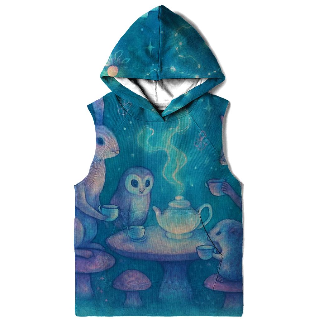 Bioluminescent Tea Party heavyweight hoodies