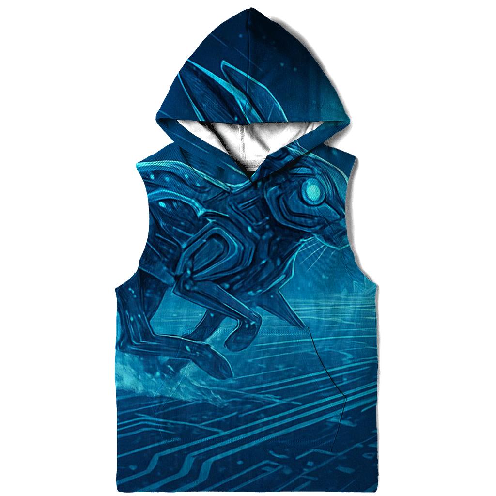 Frostbyte Hare Runner printed hoodies