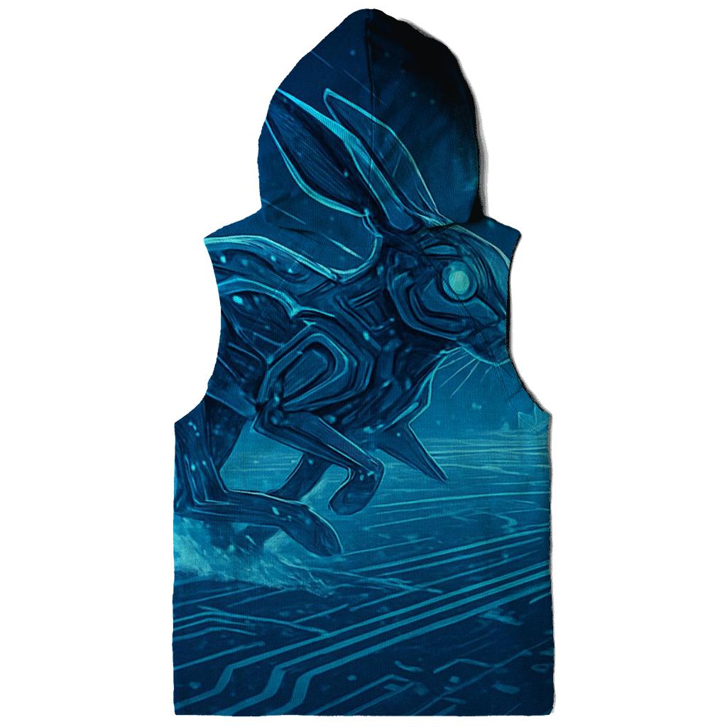Frostbyte Hare Runner printed hoodies