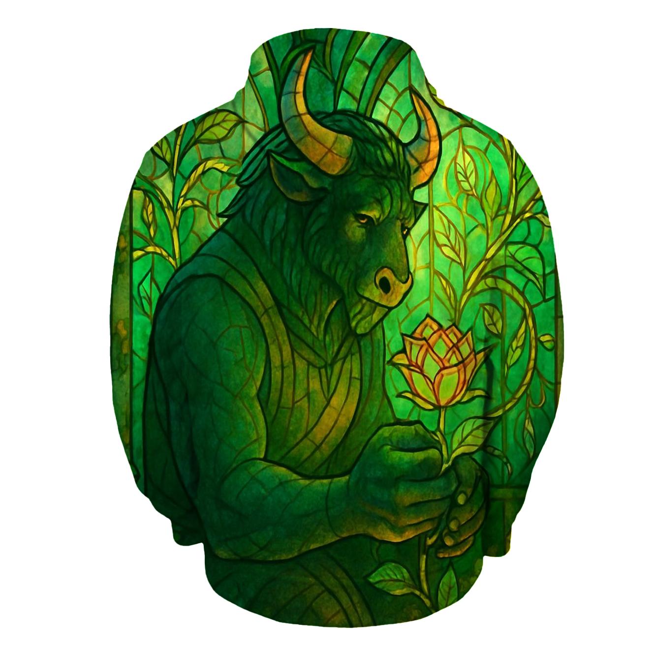 Glass Garden Minotaur zip-up hoodies