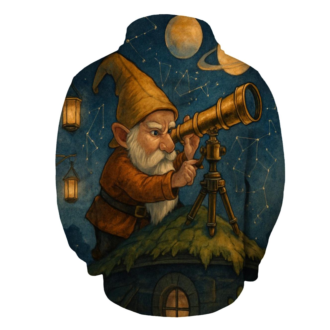 Gnome Astronomer Observatory zip-up hoodies