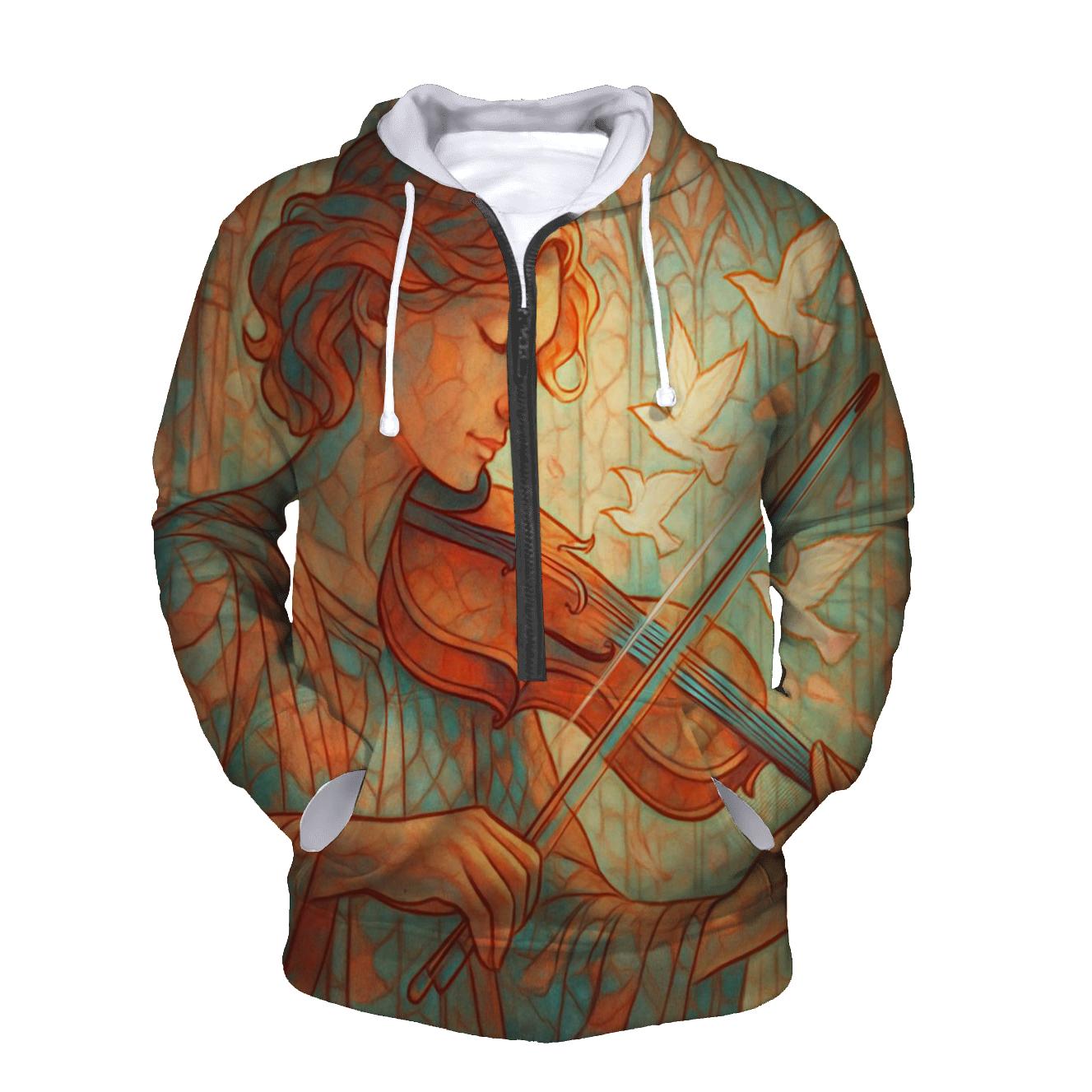 Glasswind Violinist pullover hoodies