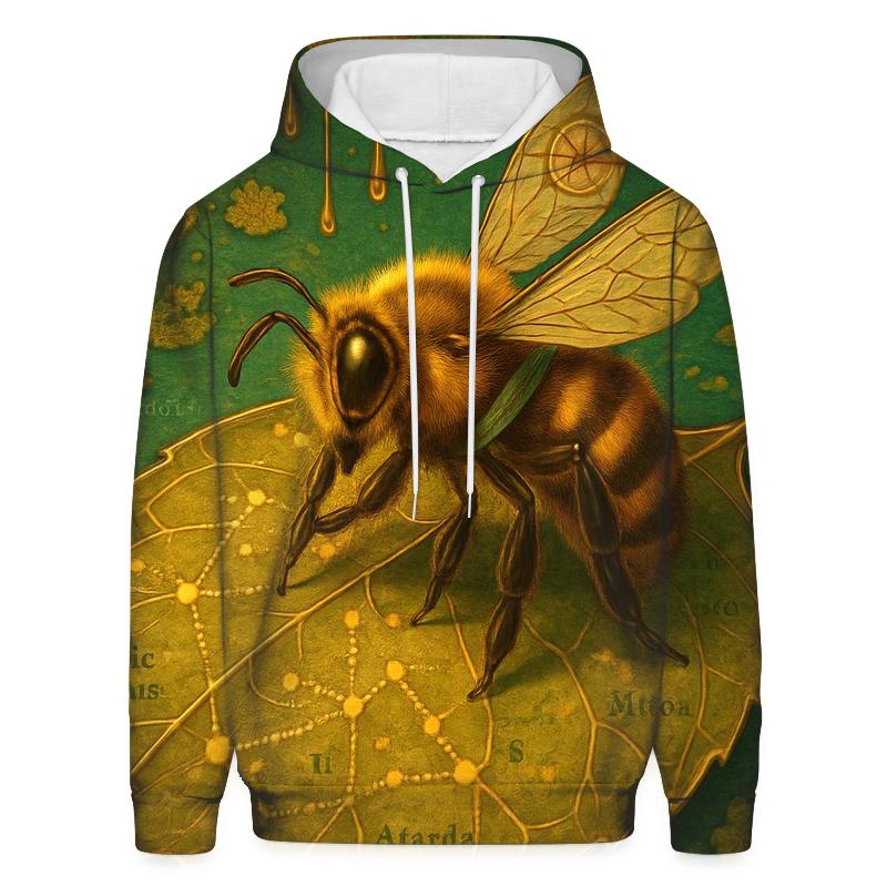 Gilded Bee Cartographer designer hoodies