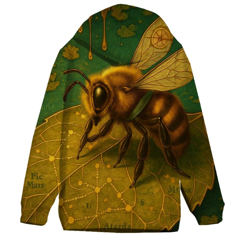 Gilded Bee Cartographer designer hoodies