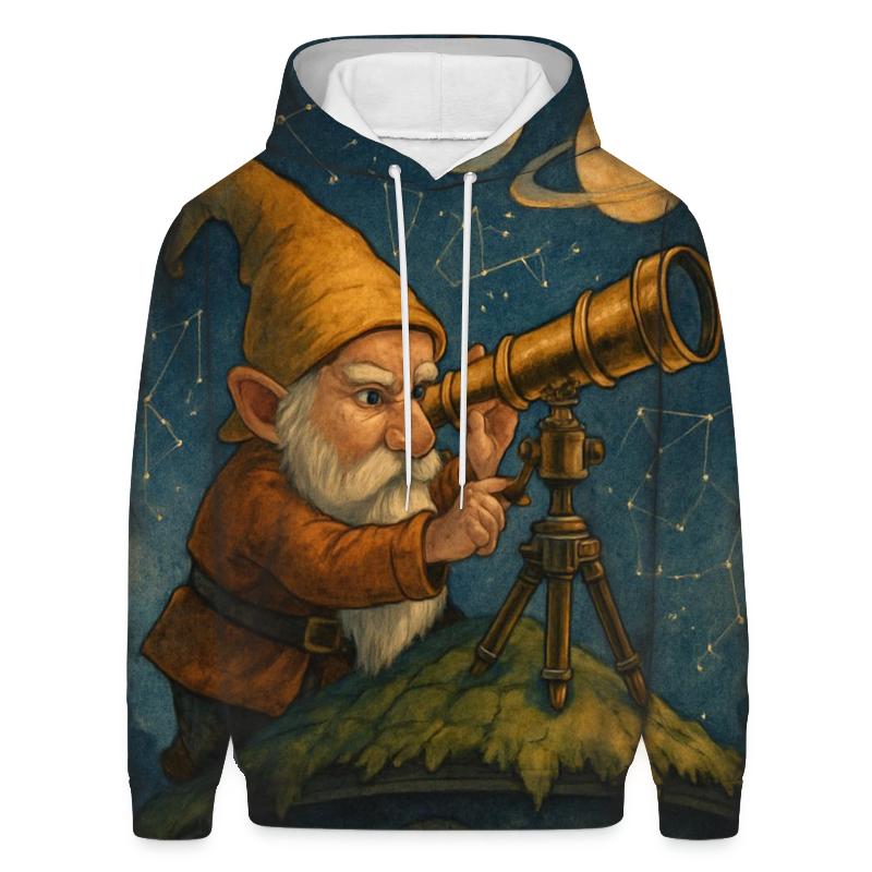Gnome Astronomer Observatory pullover hoodies