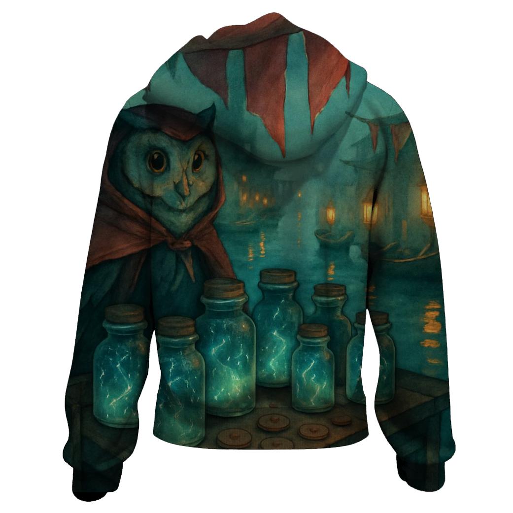 Floating Market Owl hoodie designs