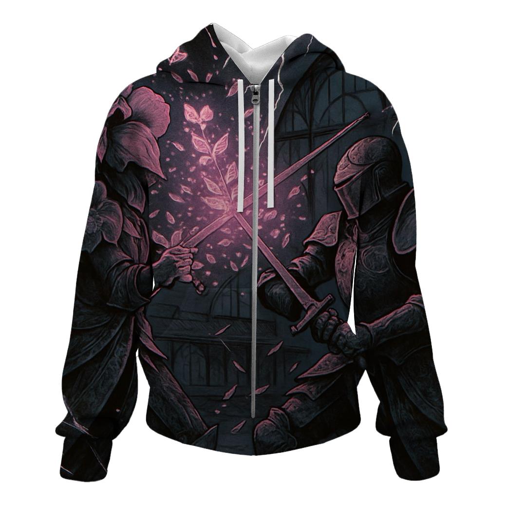 Chrome Orchid Duelist zip-up hoodies