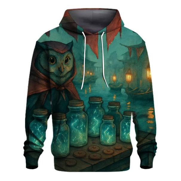 Floating Market Owl designer hoodies