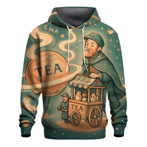 Orbiting Tea Merchant designer hoodies