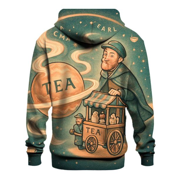 Orbiting Tea Merchant designer hoodies