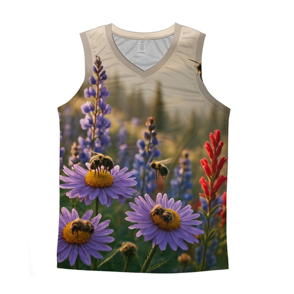 Mountain Meadow Pollinators Study casual summer tank tops