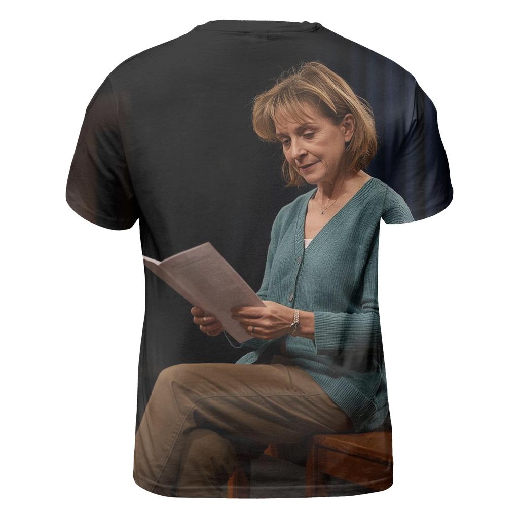 Polly Holliday Quiet Rehearsal At Dusk artistic all-over print tops