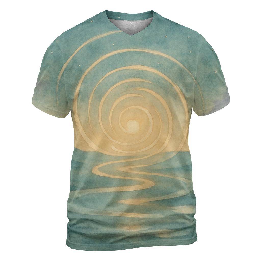 Luminous Pathways custom all-over print shirts
