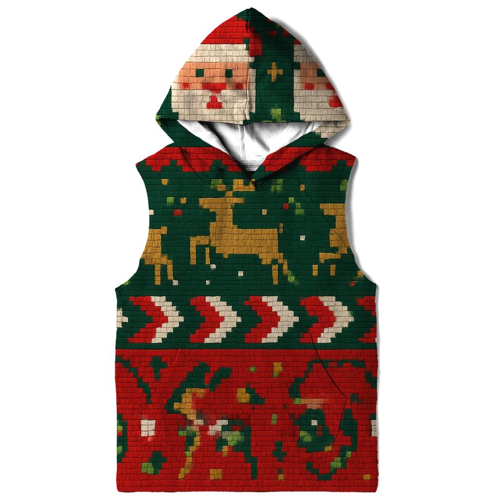 Tacky Tinsel Pixel Panorama Design hoodie styles