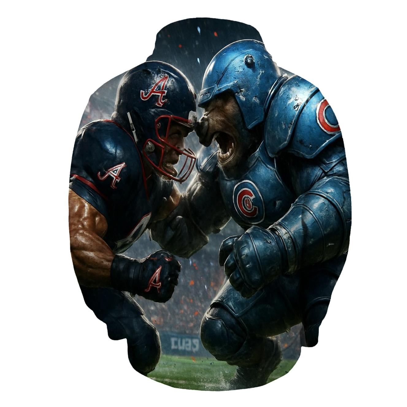 Braves Cubs Gridiron Duel hoodie designs