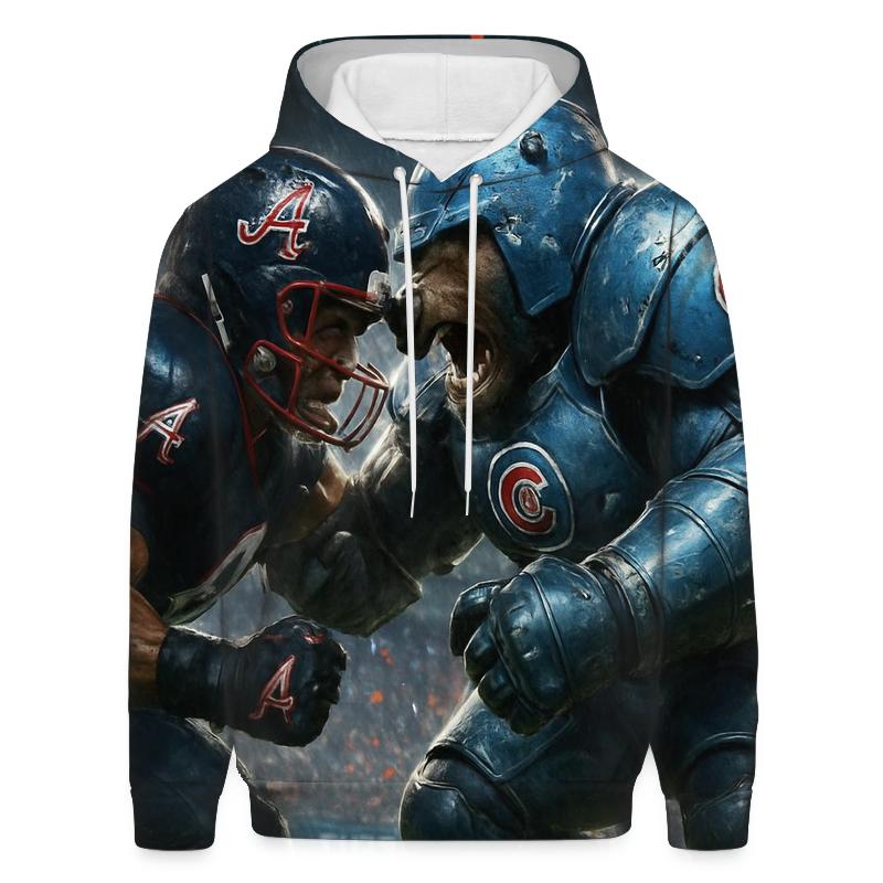 Braves Cubs Gridiron Duel zip-up hoodies