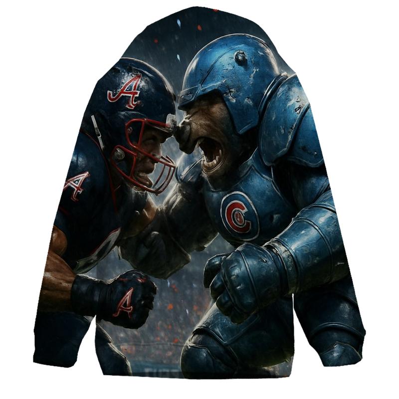 Braves Cubs Gridiron Duel zip-up hoodies