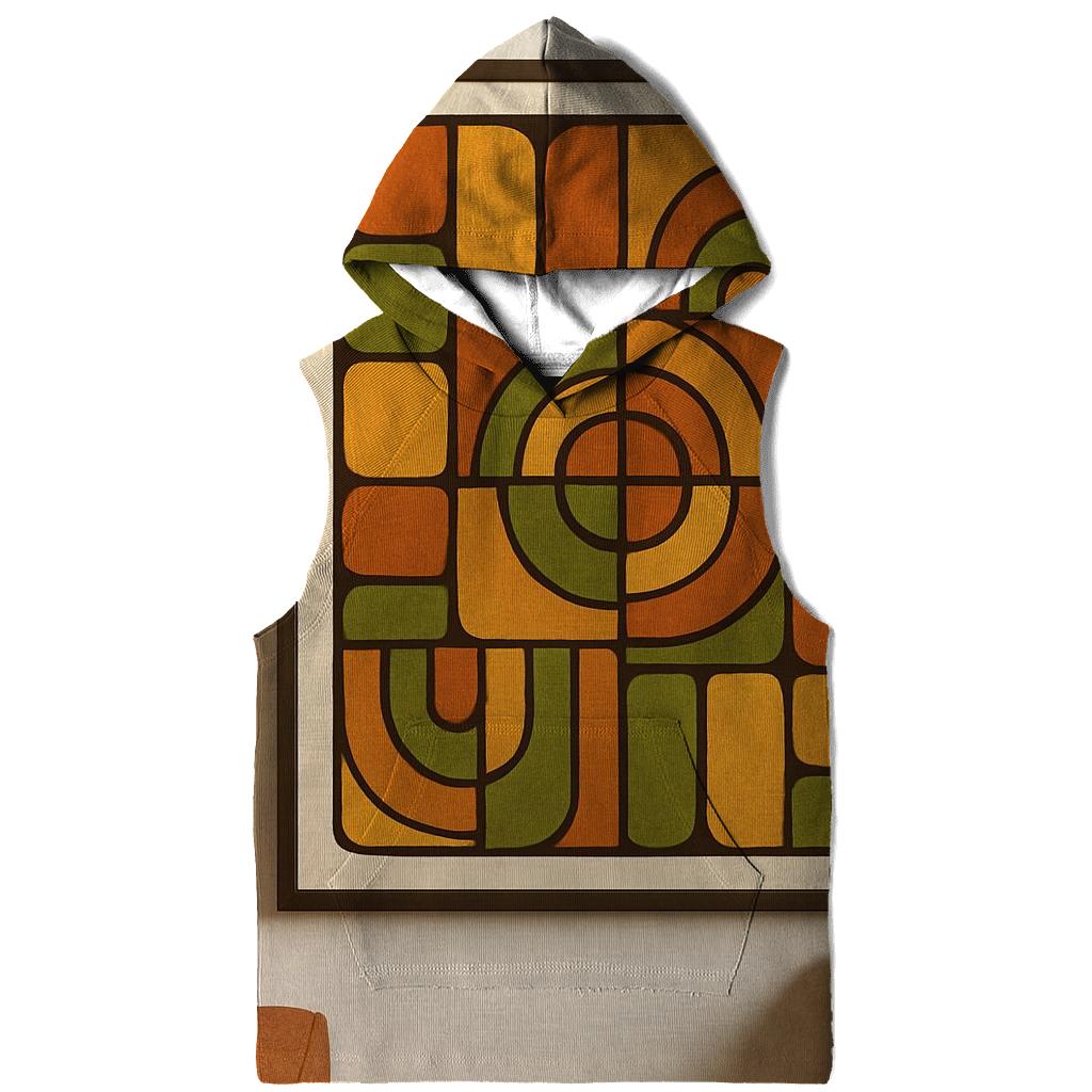 Sunset Groove Mosaic printed hoodies