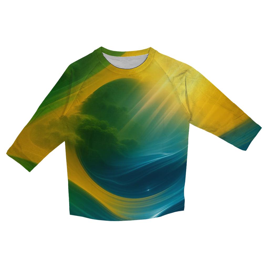 Amazon Gradient Banner personalized 3/4 sleeve tees
