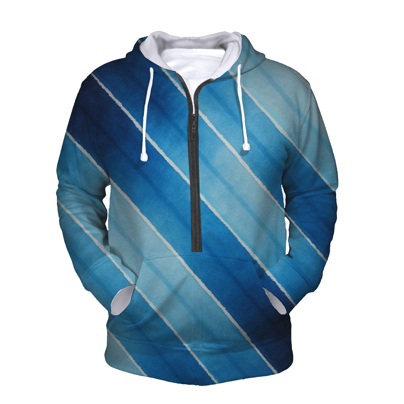 Indigo Arashi Diagonals premium hoodies