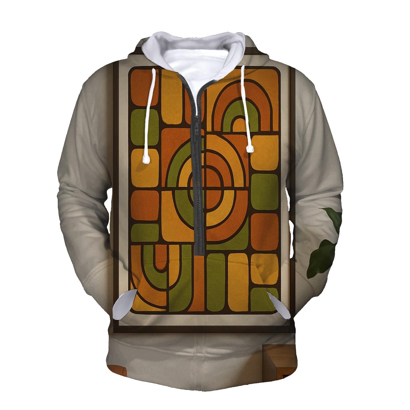 Sunset Groove Mosaic premium hoodies