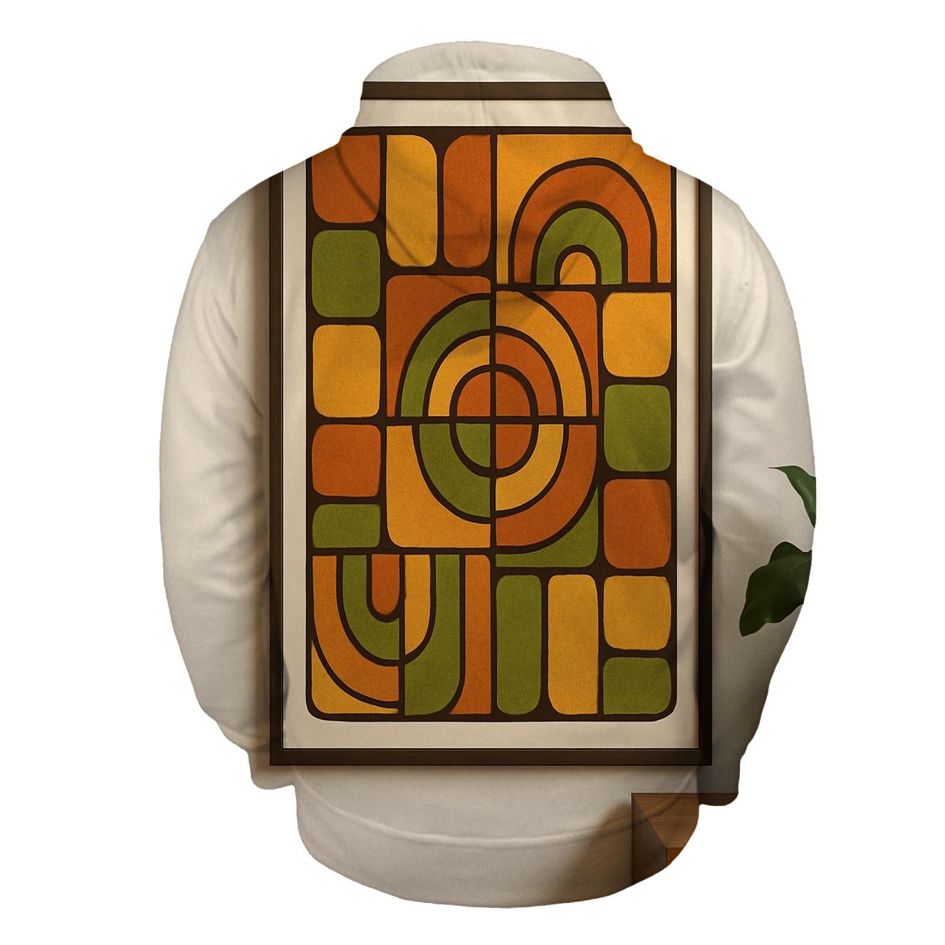 Sunset Groove Mosaic premium hoodies