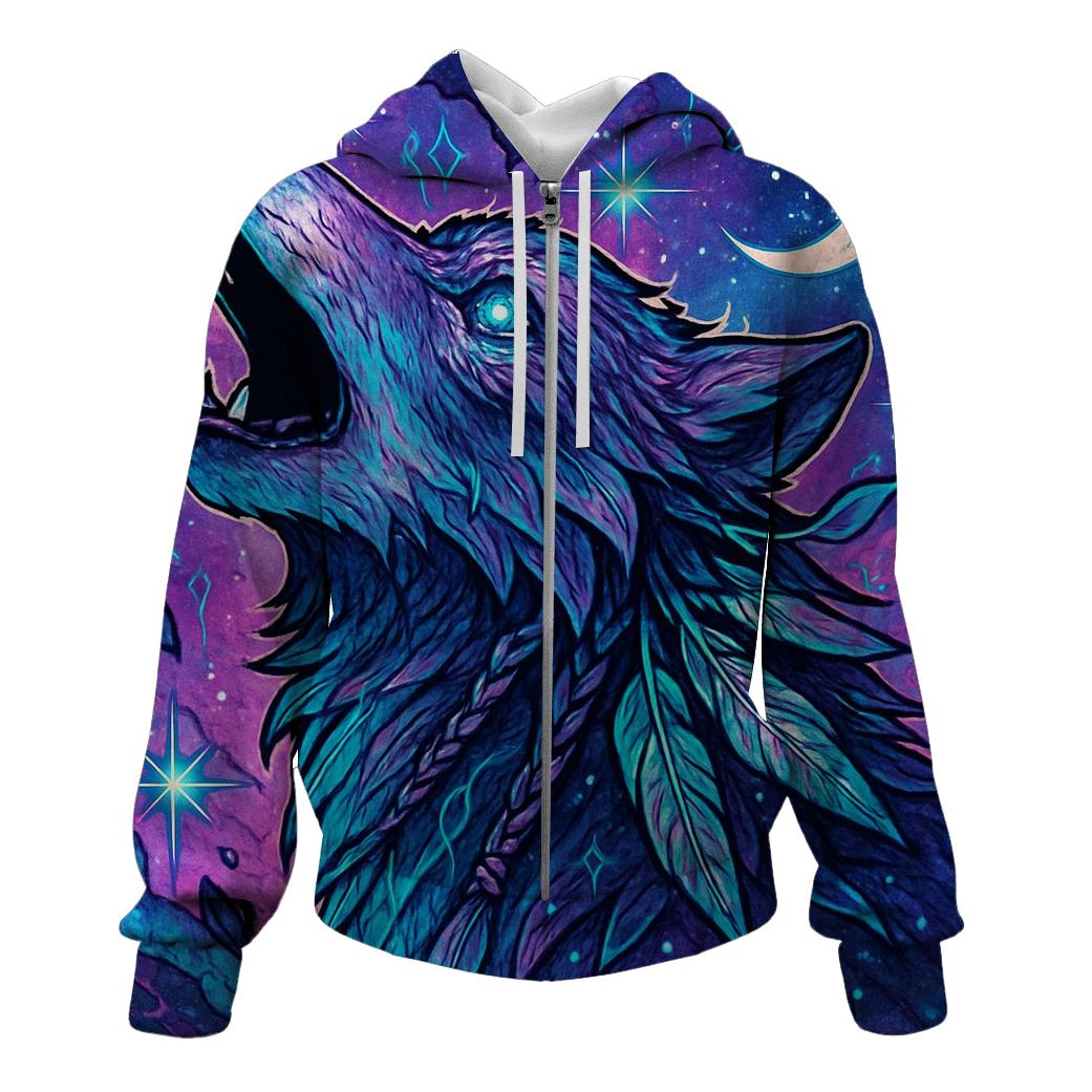 Nebula Howl Sentinel zip-up hoodies