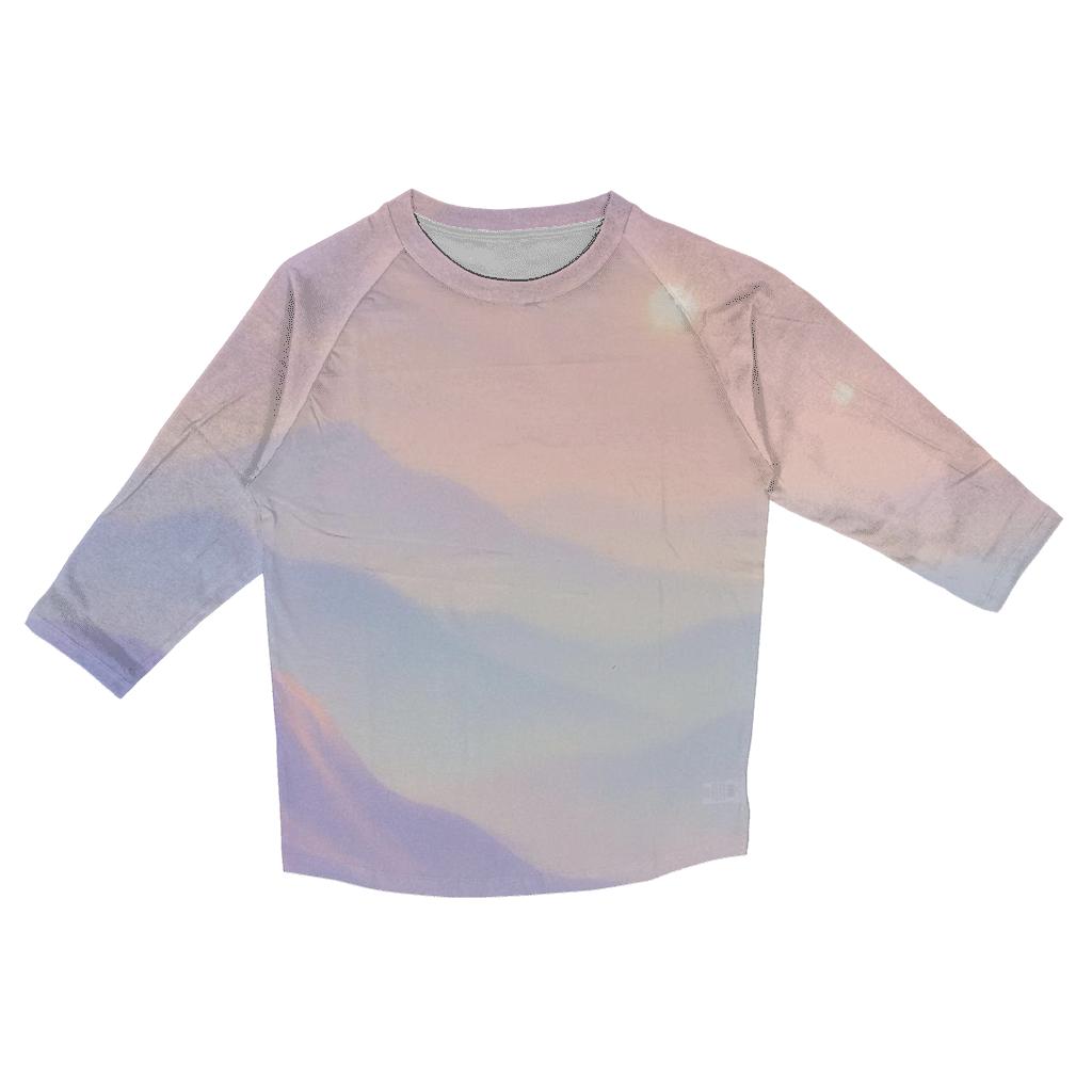 Pastel Mist Oasis fashion 3/4 sleeve shirts