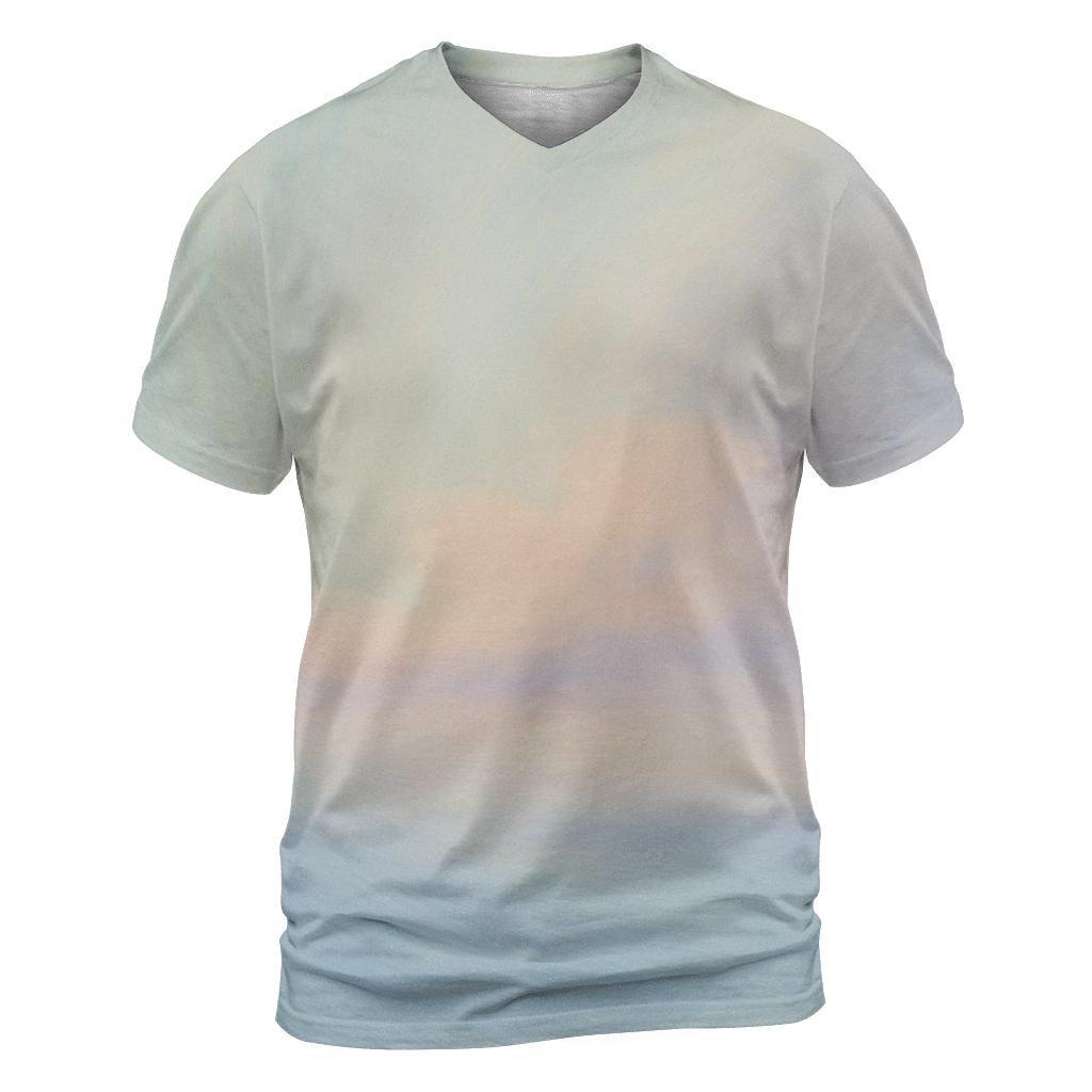 Pastel Cloud Drift creative print fashion shirts