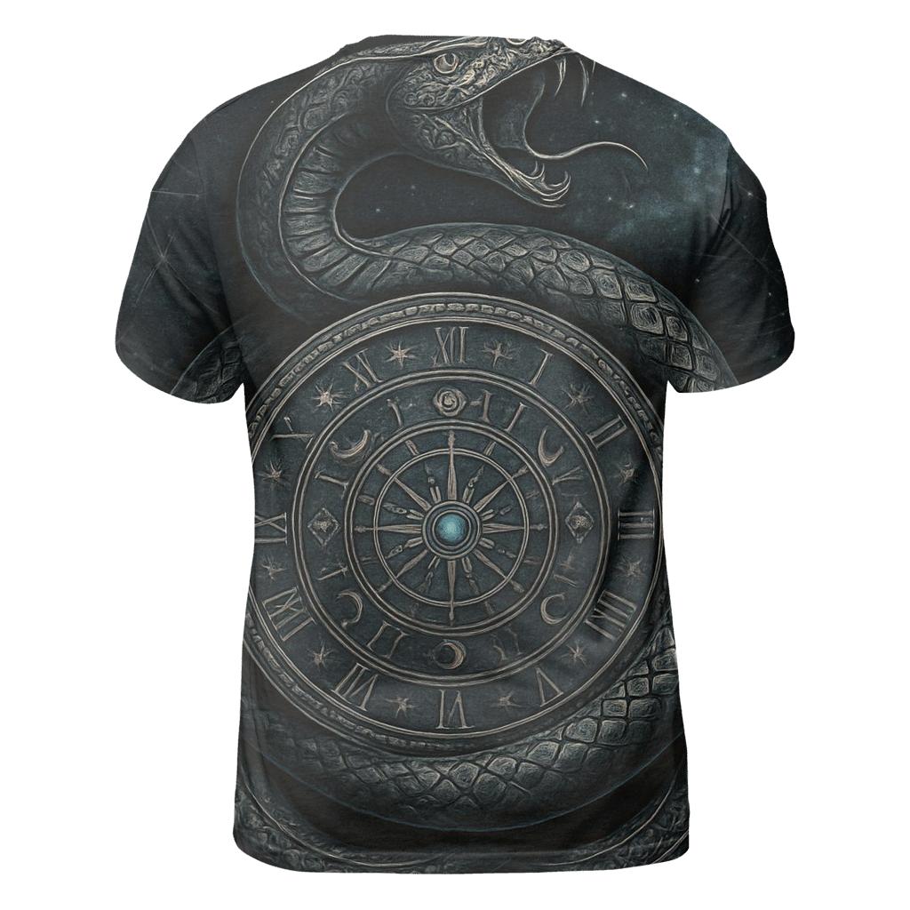Ouroboros Of The Starforged Clock unique graphic print tees