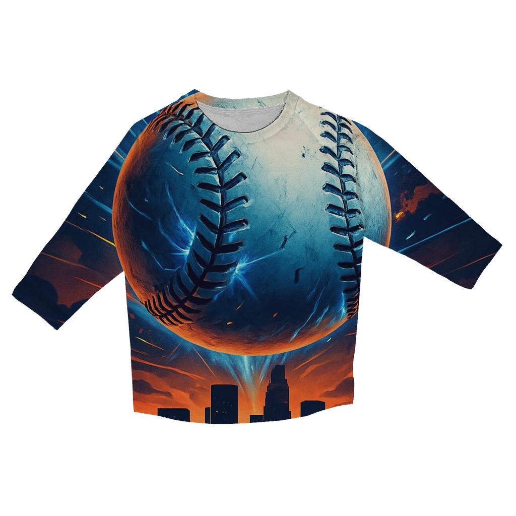 Skyline Fastball Burst custom 3/4 sleeve shirts