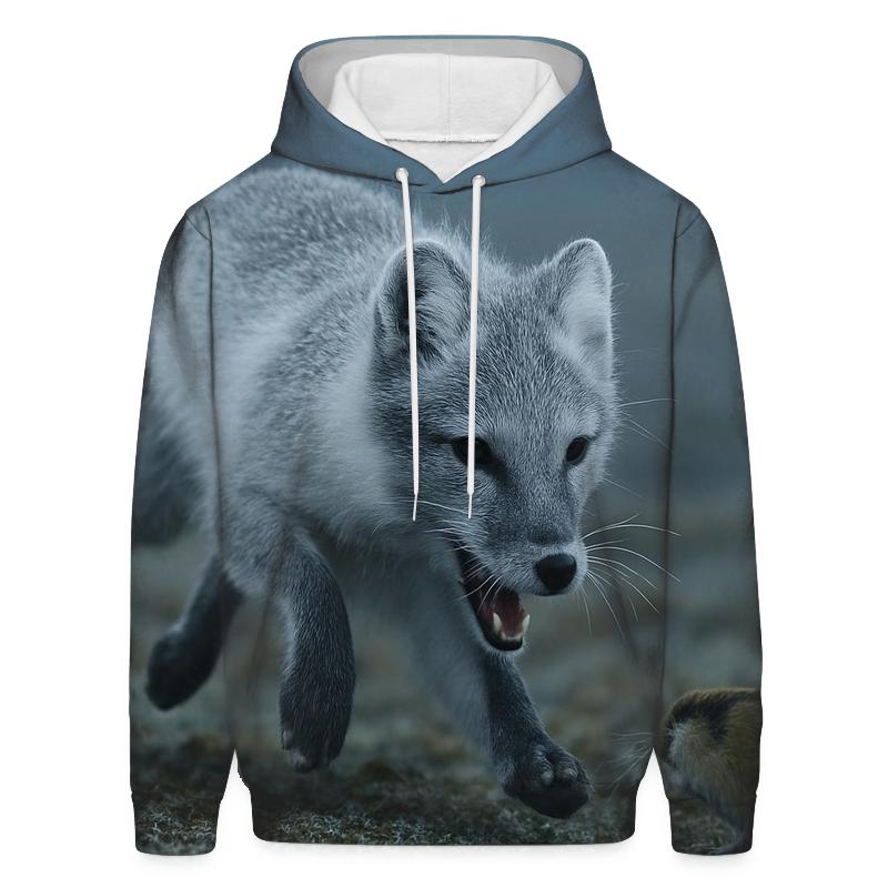 Tundra Lunge Arctic Fox custom hoodies