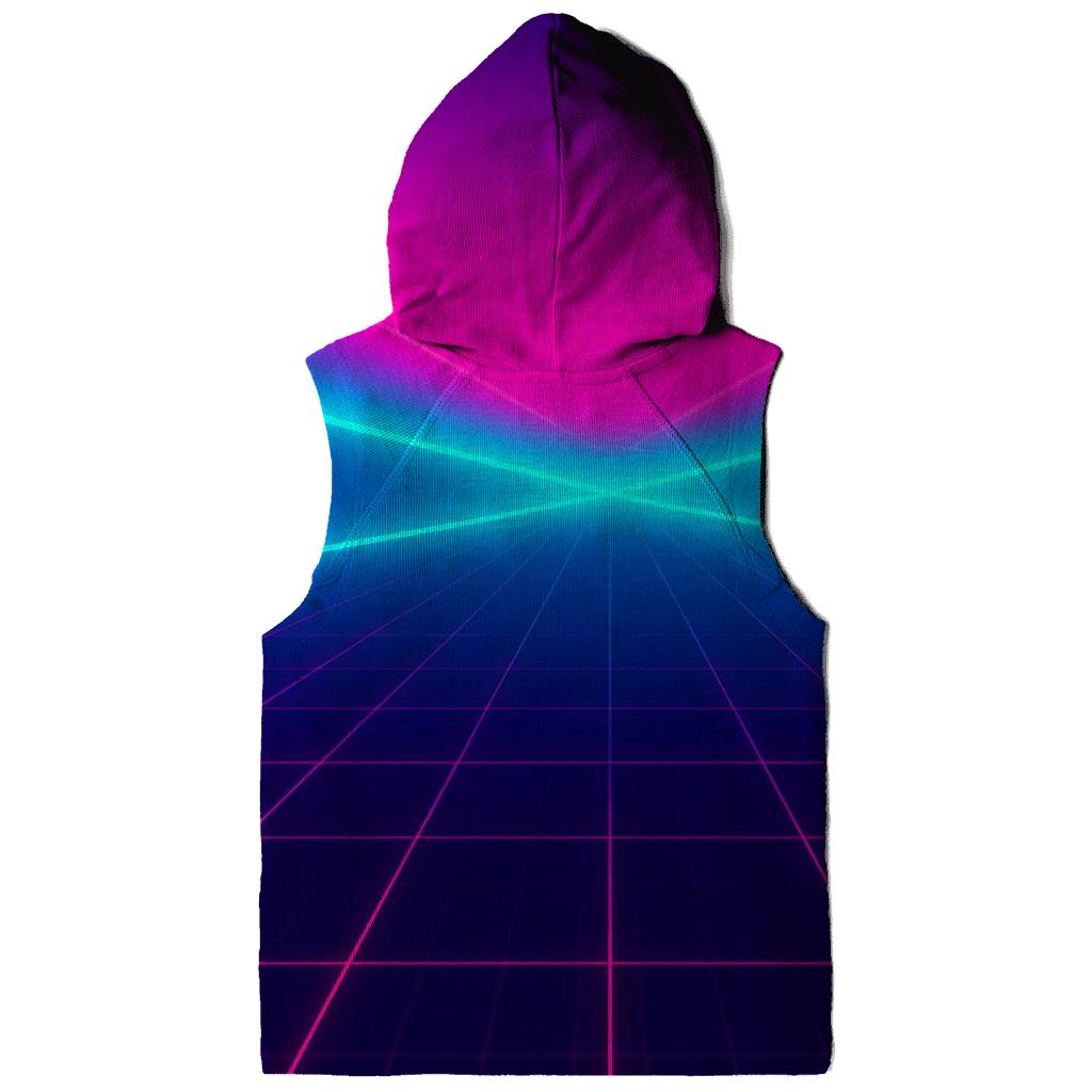 Neon Grid Horizon hoodies fashion