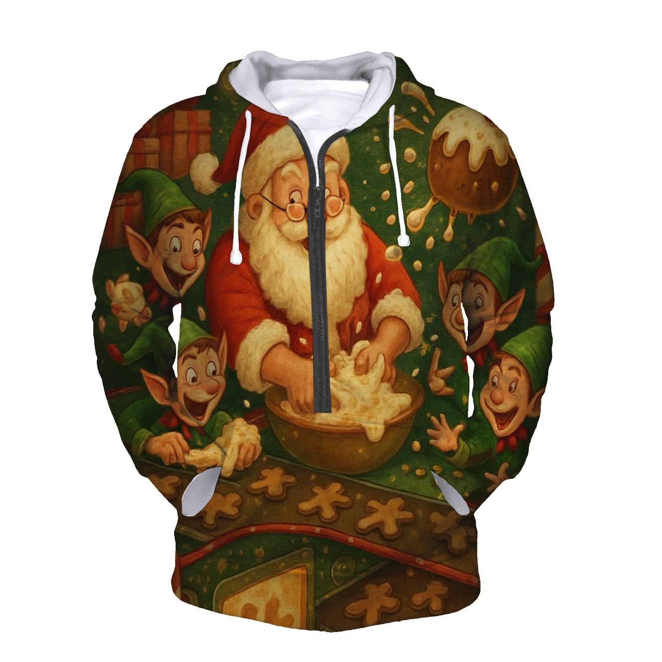 Santas Cookie Factory Chaos graphic hoodies