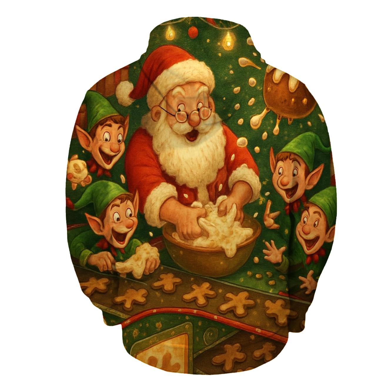 Santas Cookie Factory Chaos graphic hoodies